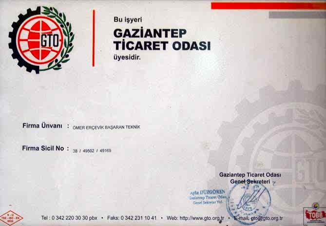 Yetkili servis belgesi