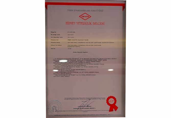 Yetkili servis belgesi
